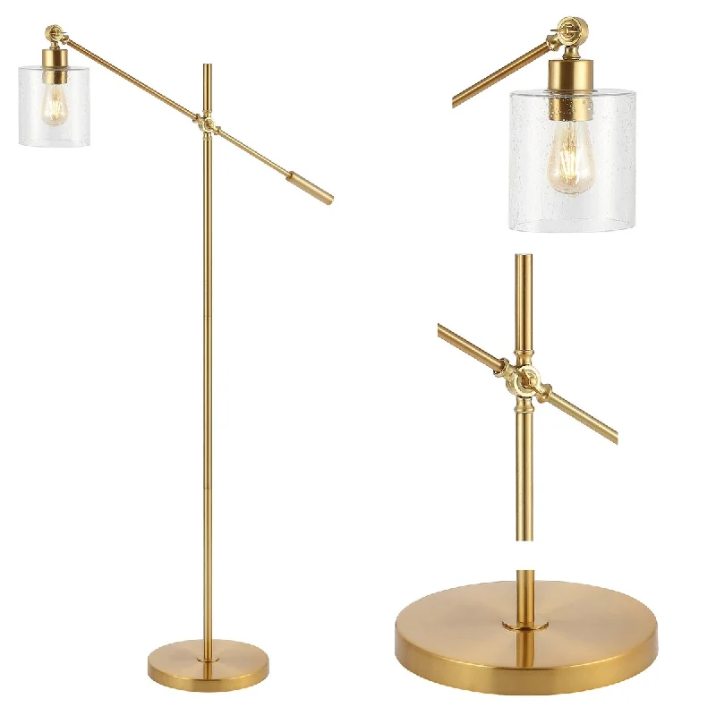 Modern Minimalist Floor Lamp for Contemporary Living RoomsModern Minimalist Floor Lamp for Contemporary Living RoomsKathryn 60" Adjustable Head LED Floor Lamp, Brass Gold by JONATHAN Y - 1 Bulb