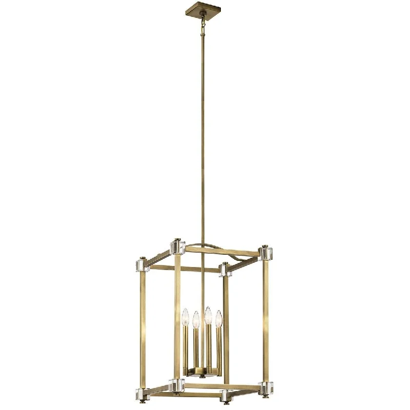 Rustic Farmhouse Style Floor Lamp for Cozy BedroomsRustic Farmhouse Style Floor Lamp for Cozy BedroomsKichler Cayden 4 Light Large Brass Pendant Ceiling Light