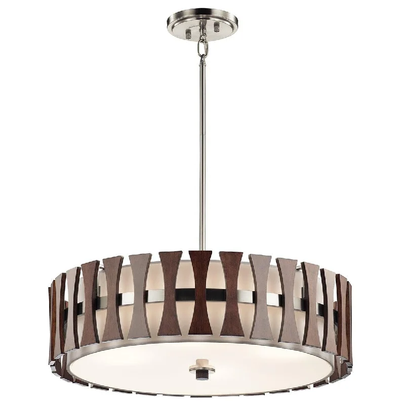 Modern Minimalist Floor Lamp for Contemporary Living RoomsModern Minimalist Floor Lamp for Contemporary Living RoomsKichler Cirus 4 Light Wood Semi Flush Pendant Light