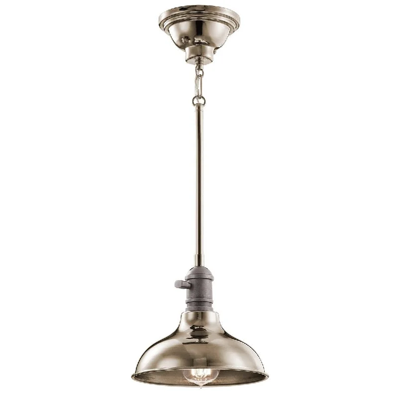 Fabric Floor Lamp with a Linen Shade for a Relaxed AestheticFabric Floor Lamp with a Linen Shade for a Relaxed AestheticKichler Cobson 1 Light Polished Nickel Mini Ceiling Pendant