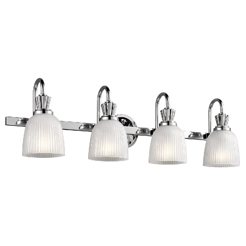 Industrial Style Floor Lamp with Exposed Bulbs for Loft ApartmentsIndustrial Style Floor Lamp with Exposed Bulbs for Loft ApartmentsKichler Cora 4 Light Polished Chrome Bathroom Wall Light