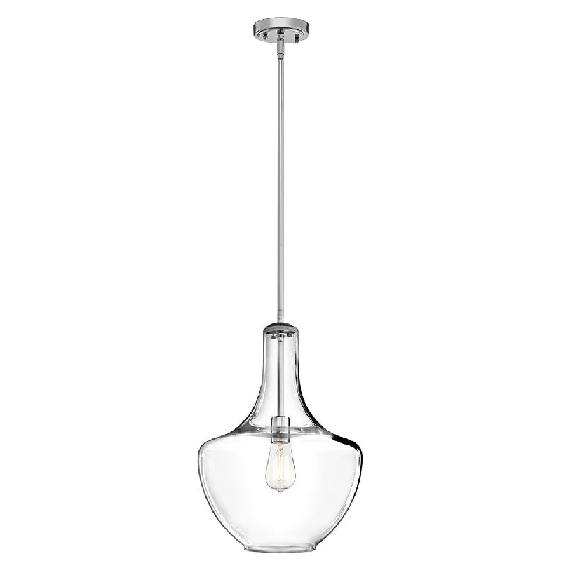 Adjustable Height Floor Lamp for Versatile Lighting NeedsAdjustable Height Floor Lamp for Versatile Lighting NeedsKichler Everly 1 Light Medium Chrome Ceiling Pendant Light