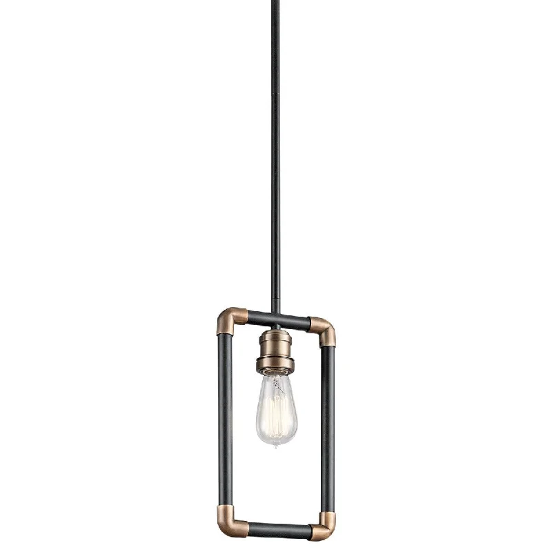 Fabric Floor Lamp with a Linen Shade for a Relaxed AestheticFabric Floor Lamp with a Linen Shade for a Relaxed AestheticKichler Imahn 1 Light Black & Brass Mini Ceiling Pendant