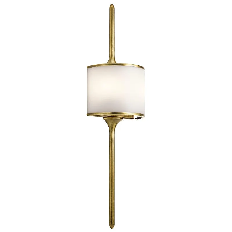 Bohemian Inspired Floor Lamp for Eclectic Home DecorBohemian Inspired Floor Lamp for Eclectic Home DecorKichler Mona 2 Light Natural Brass Bathroom Wall Light