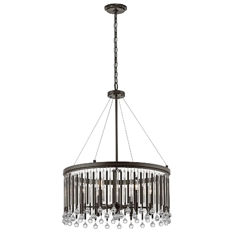 Wood Floor Lamp with Natural Grain for a Warm and Organic FeelWood Floor Lamp with Natural Grain for a Warm and Organic FeelKichler Piper 6 Light Pedant Chandelier in Espresso Finish