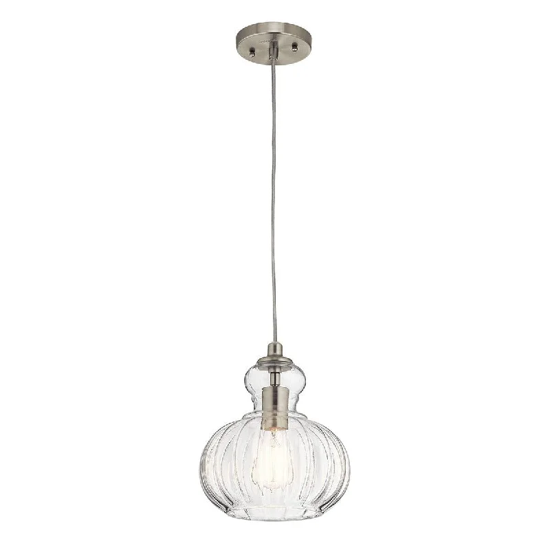 Industrial Style Floor Lamp with Exposed Bulbs for Loft ApartmentsIndustrial Style Floor Lamp with Exposed Bulbs for Loft ApartmentsKichler Riviera 1 Light Brushed Nickel Pendant Ceiling - 23cm