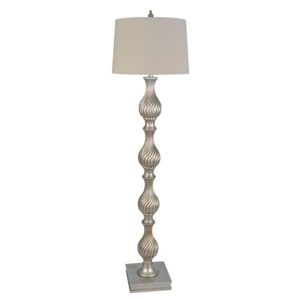 Dimmable Floor Lamp for Adjustable Lighting AmbianceDimmable Floor Lamp for Adjustable Lighting AmbianceLamps Per Se 68- inch Antique Silver Shelf Floor Lamp
