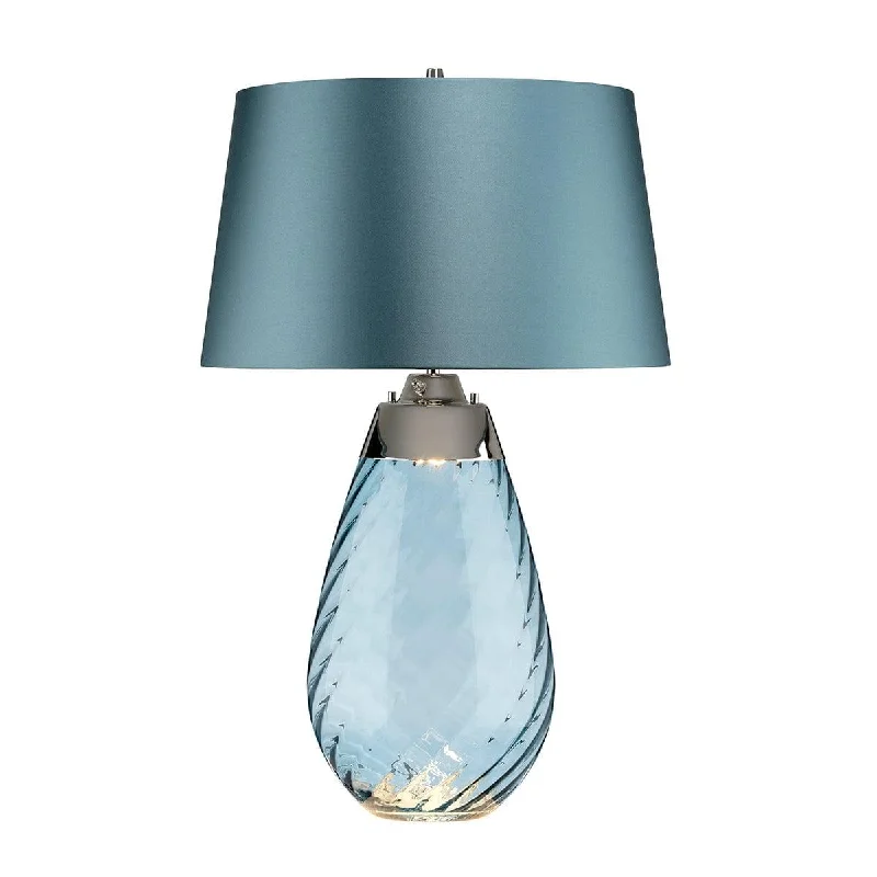 Victorian Style Floor Lamp for Traditional and Elegant InteriorsVictorian Style Floor Lamp for Traditional and Elegant InteriorsLena 2 Light Large Blue Glass Table Lamp Elstead Lighting