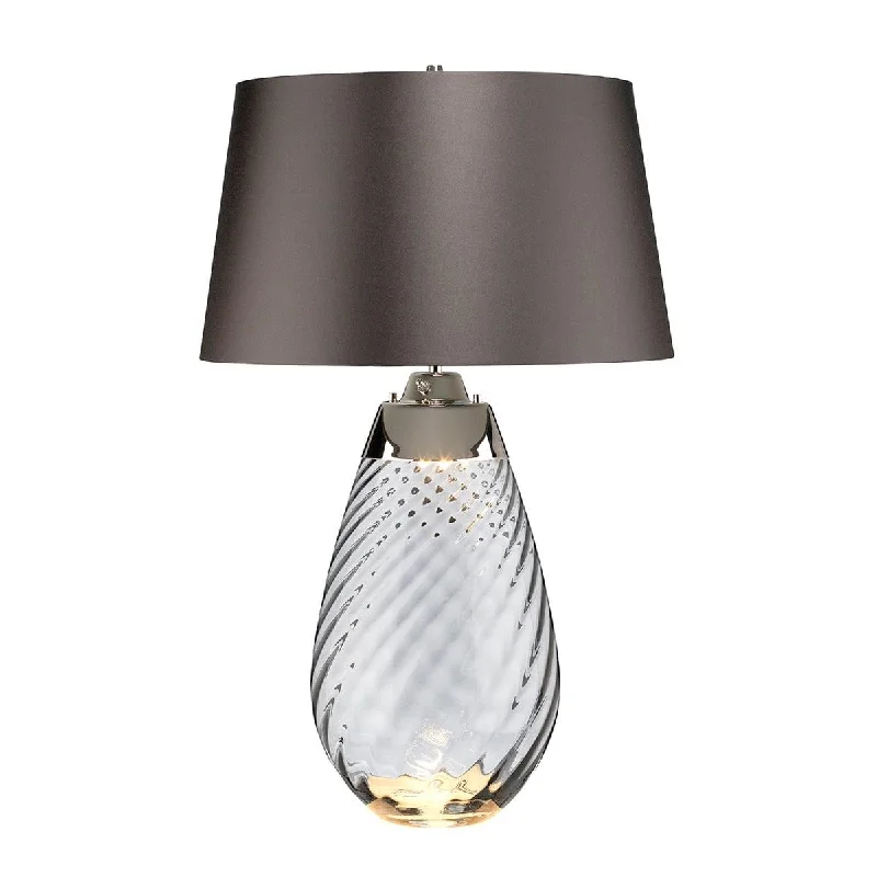 Glass Floor Lamp with Frosted Shades for Soft Diffused LightGlass Floor Lamp with Frosted Shades for Soft Diffused LightElstead Lena 2 Light Large Smoke Glass Table Lamp