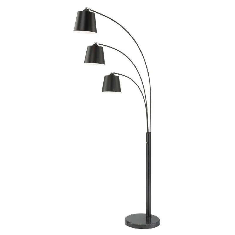 Glass Floor Lamp with Frosted Shades for Soft Diffused LightGlass Floor Lamp with Frosted Shades for Soft Diffused LightLite Source 3-Light Quana Floor Lamp