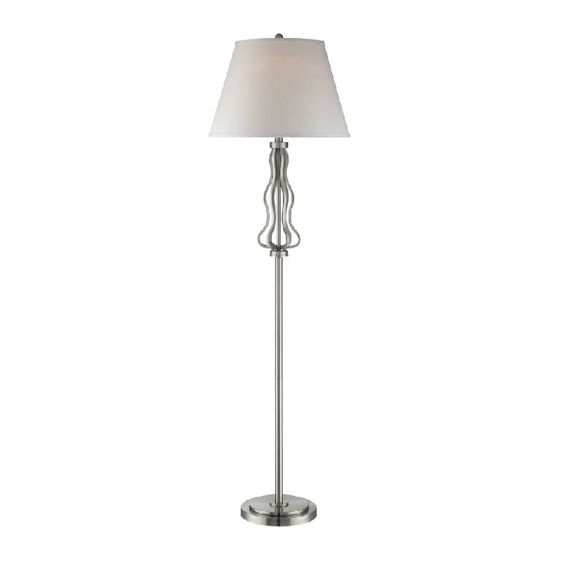 Metal Floor Lamp with a Matte Black Finish for a Sleek LookMetal Floor Lamp with a Matte Black Finish for a Sleek LookLite Source Abril Polished Steel 1-light Floor Lamp