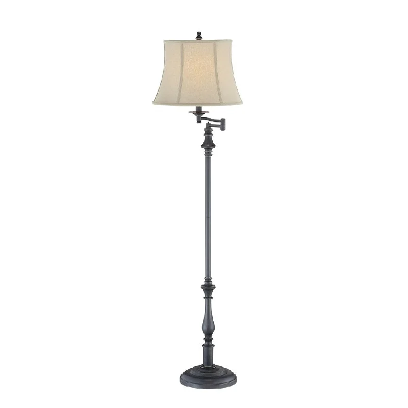 Fabric Floor Lamp with a Linen Shade for a Relaxed AestheticFabric Floor Lamp with a Linen Shade for a Relaxed AestheticLite Source Laurence Floor Lamp