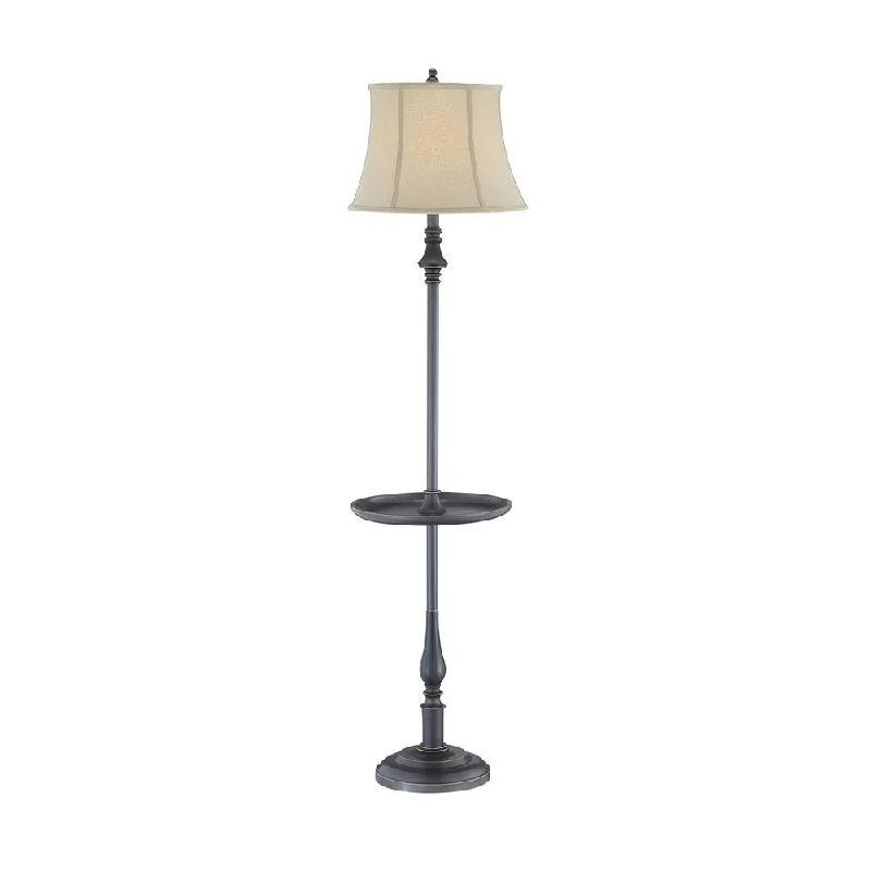 Marble Base Floor Lamp for a Touch of LuxuryMarble Base Floor Lamp for a Touch of LuxuryLite Source Laurence Floor Lamp with Tray Table