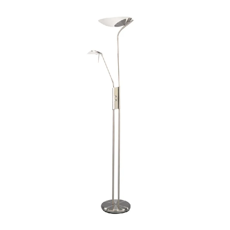 Dimmable Floor Lamp for Adjustable Lighting AmbianceDimmable Floor Lamp for Adjustable Lighting AmbianceLite Source Lucien 2 Light Torchiere/ Reading Lamp