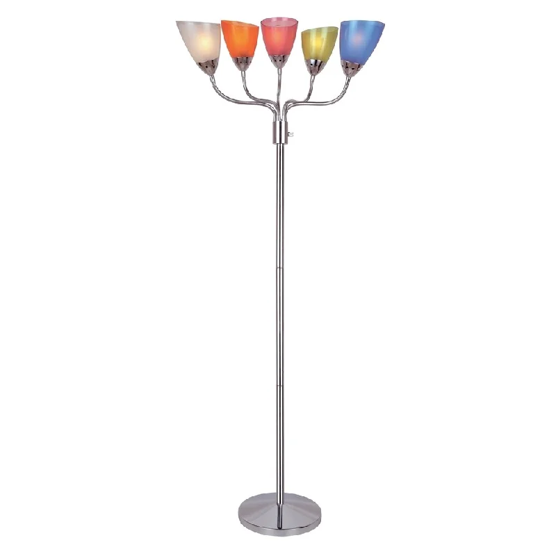 Industrial Style Floor Lamp with Exposed Bulbs for Loft ApartmentsIndustrial Style Floor Lamp with Exposed Bulbs for Loft ApartmentsLite Source Uni II 5-light Floor Lamp