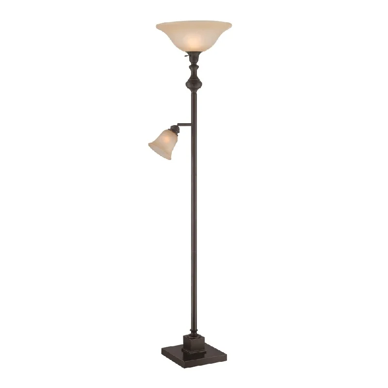 Adjustable Height Floor Lamp for Versatile Lighting NeedsAdjustable Height Floor Lamp for Versatile Lighting NeedsLite Source Valeska 2-light Torch and Reading Lamp