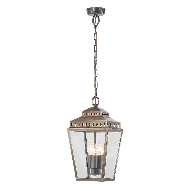 Metal Floor Lamp with a Matte Black Finish for a Sleek LookMetal Floor Lamp with a Matte Black Finish for a Sleek LookMansion House 3 Light Brass Outdoor Chain Lantern - Elstead