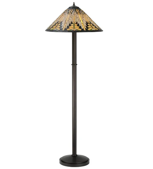 Adjustable Height Floor Lamp for Versatile Lighting NeedsAdjustable Height Floor Lamp for Versatile Lighting NeedsMeyda Tiffany Lighting 115434 Nuevo Three Light Floor Base Lamp Bronze / Dark