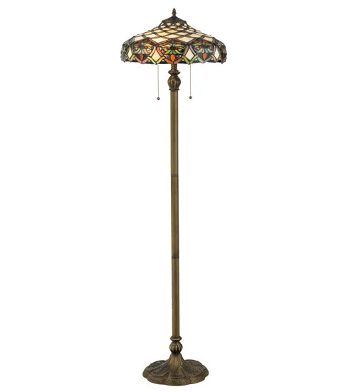 Modern Minimalist Floor Lamp for Contemporary Living RoomsModern Minimalist Floor Lamp for Contemporary Living RoomsMeyda Tiffany Lighting 119598 Franco Two Light Floor Lamp Lamp Bronze / Dark