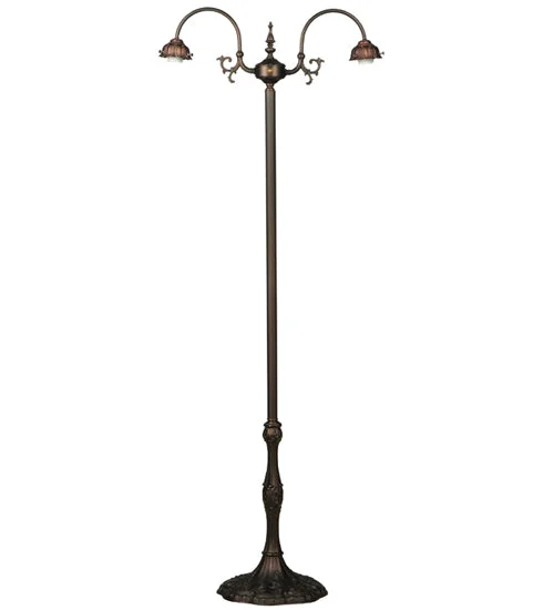 USB Charging Port Floor Lamp for Convenient Device ChargingUSB Charging Port Floor Lamp for Convenient Device ChargingMeyda Tiffany Lighting 12237 Capri Two Light Floor Base Lamp Bronze / Dark