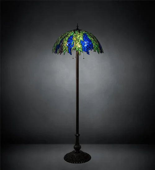 Modern Minimalist Floor Lamp for Contemporary Living RoomsModern Minimalist Floor Lamp for Contemporary Living RoomsMeyda Tiffany Lighting 122833 Tiffany Honey Locust Three Light Floor Lamp Lamp Bronze / Dark