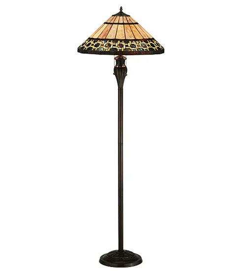 Glass Floor Lamp with Frosted Shades for Soft Diffused LightGlass Floor Lamp with Frosted Shades for Soft Diffused LightMeyda Tiffany Lighting 125113 Ilona Floor Lamp Lamp Bronze / Dark