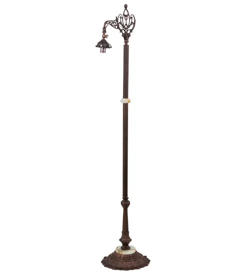 Metal Floor Lamp with a Matte Black Finish for a Sleek LookMetal Floor Lamp with a Matte Black Finish for a Sleek LookMeyda Tiffany Lighting 13349 Victorian One Light Bridge Arm Floor Base Hardware Lamp Bronze / Dark
