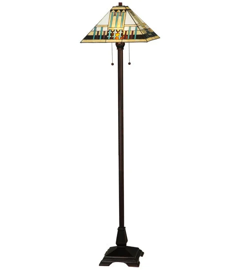  Way Switch Floor Lamp for Multiple Light Intensity Levels Way Switch Floor Lamp for Multiple Light Intensity LevelsMeyda Tiffany Lighting 138129 Prairie Peaks Two Light Floor Lamp Lamp Bronze / Dark