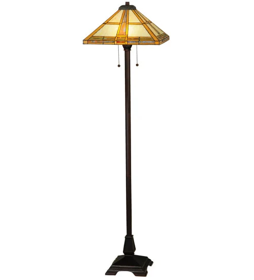Wood Floor Lamp with Natural Grain for a Warm and Organic FeelWood Floor Lamp with Natural Grain for a Warm and Organic FeelMeyda Tiffany Lighting 138769 Prairie Straw Floor Lamp Lamp Bronze / Dark