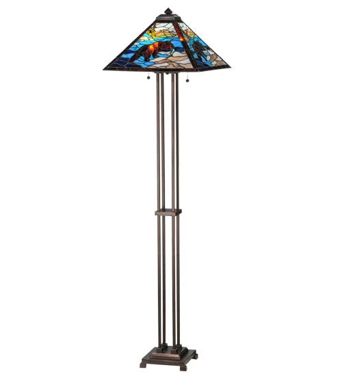 Smart Floor Lamp with Voice Control and Bluetooth ConnectivitySmart Floor Lamp with Voice Control and Bluetooth ConnectivityMeyda Tiffany Lighting 145045 Grizzly Bear Two Light Floor Lamp Lamp Bronze / Dark