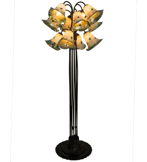 Marble Base Floor Lamp for a Touch of LuxuryMarble Base Floor Lamp for a Touch of LuxuryMeyda Tiffany Lighting 152071 Extreme Pond Lily 12 Light Floor Lamp Lamp Bronze / Dark