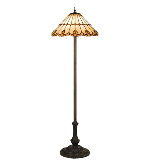 Industrial Style Floor Lamp with Exposed Bulbs for Loft ApartmentsIndustrial Style Floor Lamp with Exposed Bulbs for Loft ApartmentsMeyda Tiffany Lighting 17577 Nouveau Cone Three Light Floor Lamp Lamp Bronze / Dark