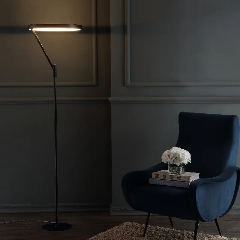 Dimmable Floor Lamp for Adjustable Lighting AmbianceDimmable Floor Lamp for Adjustable Lighting AmbianceOwen 66.7" Integrated LED Metal Floor Lamp, Black by JONATHAN Y - 66.75" H x 17.5" W x 17.5" D