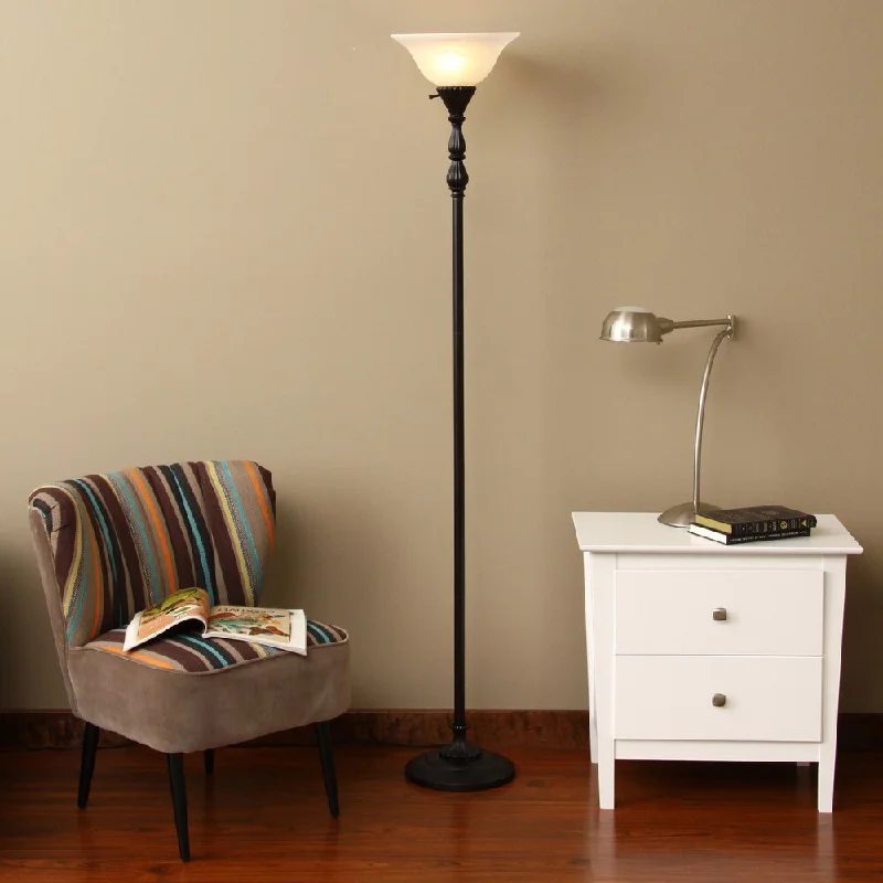 Rustic Farmhouse Style Floor Lamp for Cozy BedroomsRustic Farmhouse Style Floor Lamp for Cozy BedroomsPrentiss Rubbed Bronze 1-light Torchiere