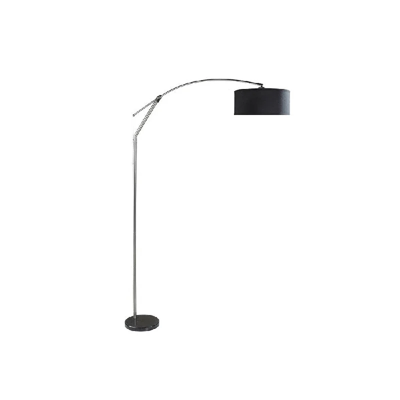 Fabric Floor Lamp with a Linen Shade for a Relaxed AestheticFabric Floor Lamp with a Linen Shade for a Relaxed AestheticQ-Max Cinder Adjustable Tear Drop Floor Lamp