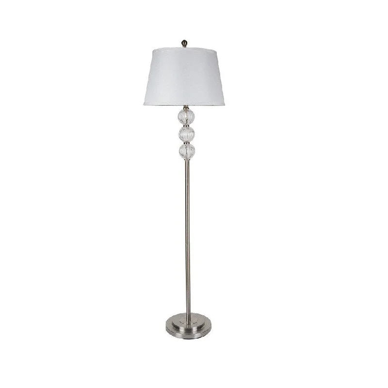 Industrial Style Floor Lamp with Exposed Bulbs for Loft ApartmentsIndustrial Style Floor Lamp with Exposed Bulbs for Loft ApartmentsQ-Max Triple Orb White Modern Floor Lamp