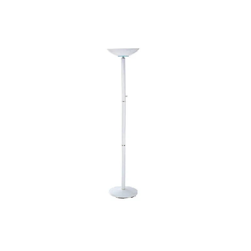 Glass Floor Lamp with Frosted Shades for Soft Diffused LightGlass Floor Lamp with Frosted Shades for Soft Diffused LightQ-Max White Metal 71-inch Torchiere Floor Lamp