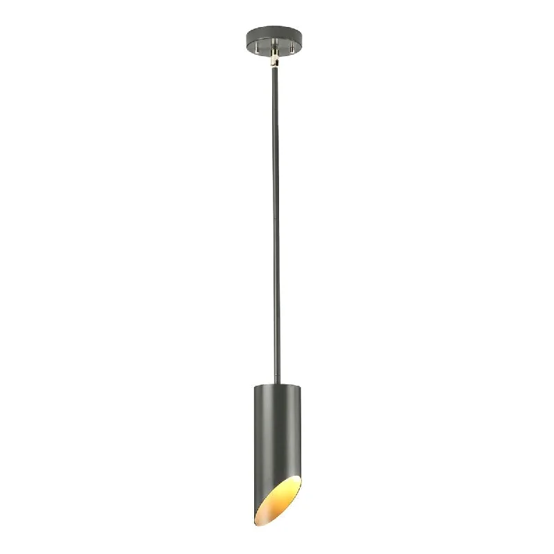 Metal Floor Lamp with a Matte Black Finish for a Sleek LookMetal Floor Lamp with a Matte Black Finish for a Sleek LookQuinto 1 Light Dark Grey Polished Nickel Ceiling Pendant