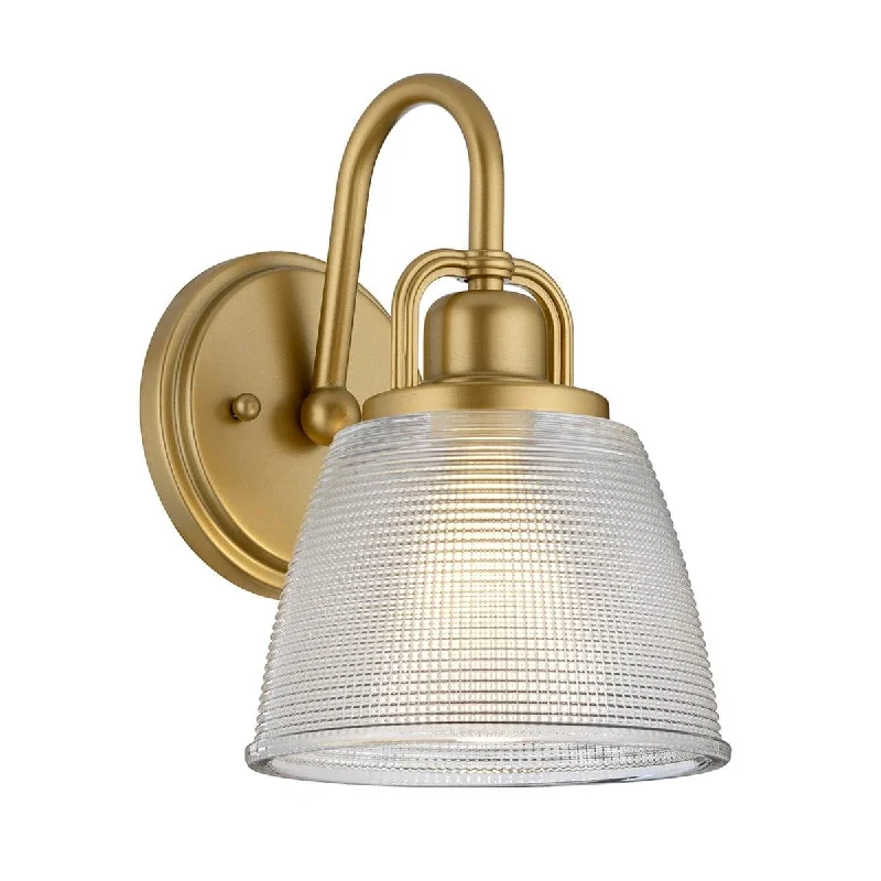 Wood Floor Lamp with Natural Grain for a Warm and Organic FeelWood Floor Lamp with Natural Grain for a Warm and Organic FeelQuoizel Dublin 1 Light Natural Brass Bathroom Wall Light