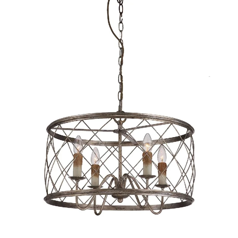 Modern Minimalist Floor Lamp for Contemporary Living RoomsModern Minimalist Floor Lamp for Contemporary Living RoomsQuoizel Dury 4 Light Silver Pendant Chandelier