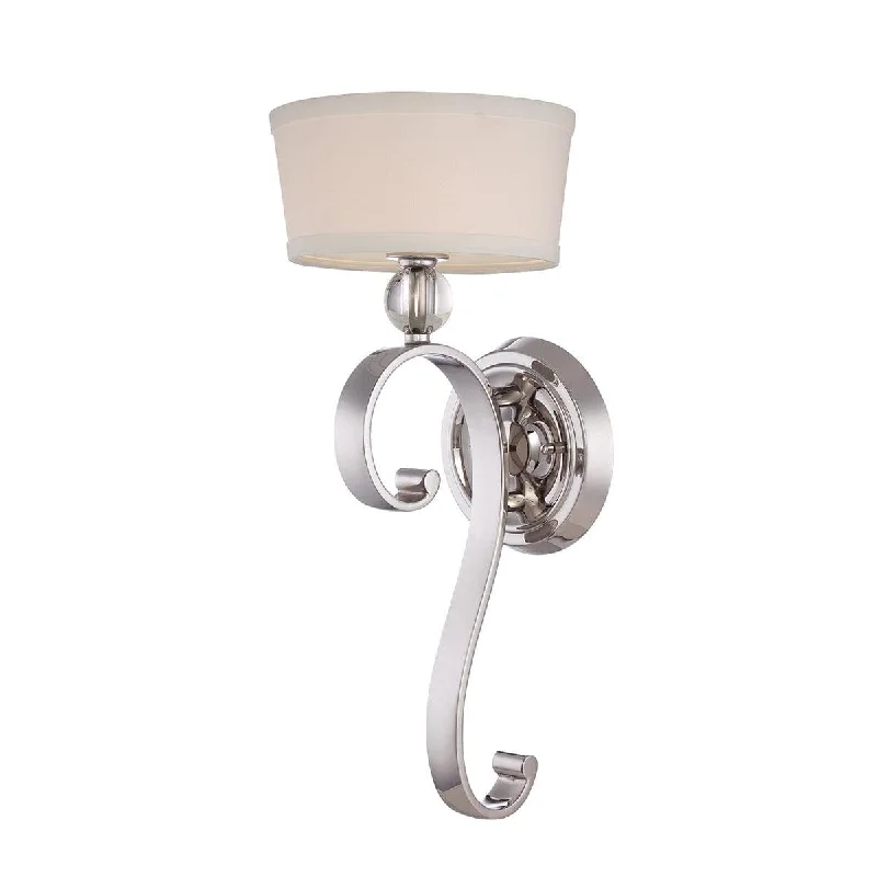 Metal Floor Lamp with a Matte Black Finish for a Sleek LookMetal Floor Lamp with a Matte Black Finish for a Sleek LookQuoizel Madison Manor 1 Light Silver Wall Light