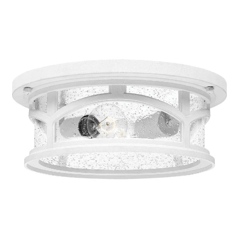 Glass Floor Lamp with Frosted Shades for Soft Diffused LightGlass Floor Lamp with Frosted Shades for Soft Diffused LightQuoizel Marblehead 2 Light Flush Outdoor Ceiling Light