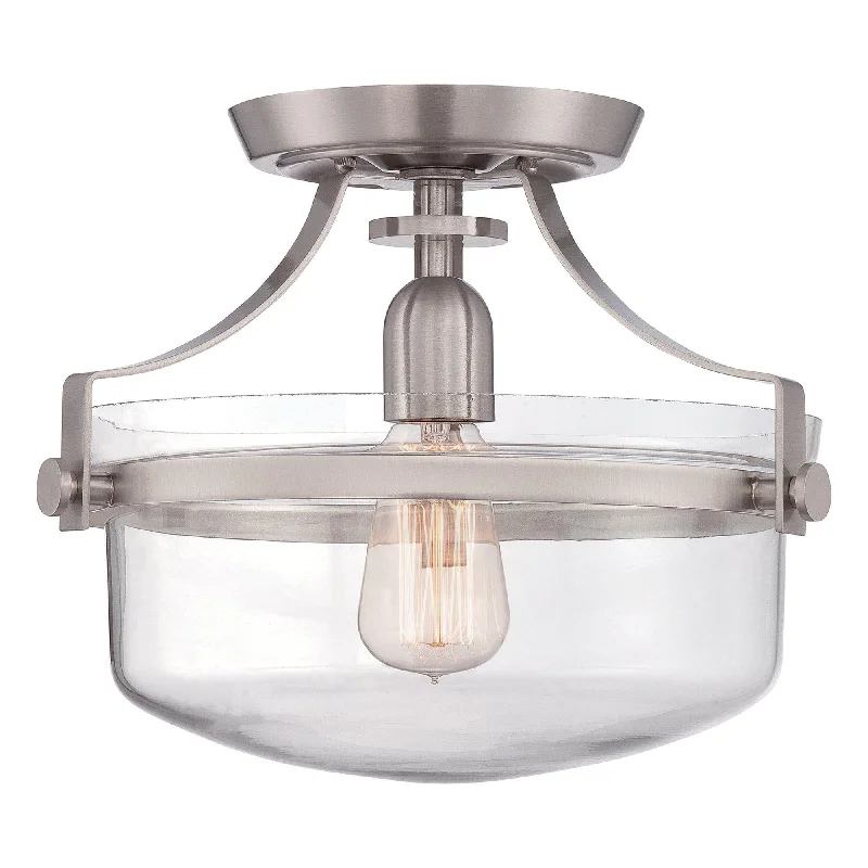 Marble Base Floor Lamp for a Touch of LuxuryMarble Base Floor Lamp for a Touch of LuxuryQuoizel Penn Station Semi Flush Brushed Nickel Ceiling Light