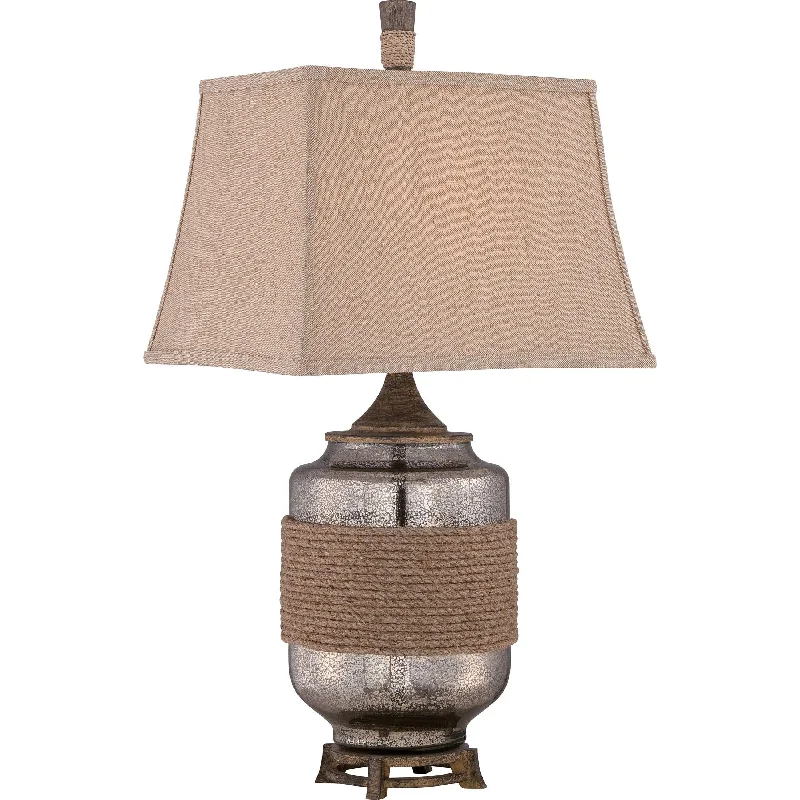 Adjustable Height Floor Lamp for Versatile Lighting NeedsAdjustable Height Floor Lamp for Versatile Lighting NeedsQuoizel Rigging 1 Light Mercury Glass Table Lamp
