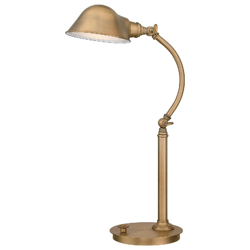 Victorian Style Floor Lamp for Traditional and Elegant InteriorsVictorian Style Floor Lamp for Traditional and Elegant InteriorsQuoizel Thompson LED Aged Brass Table Lamp