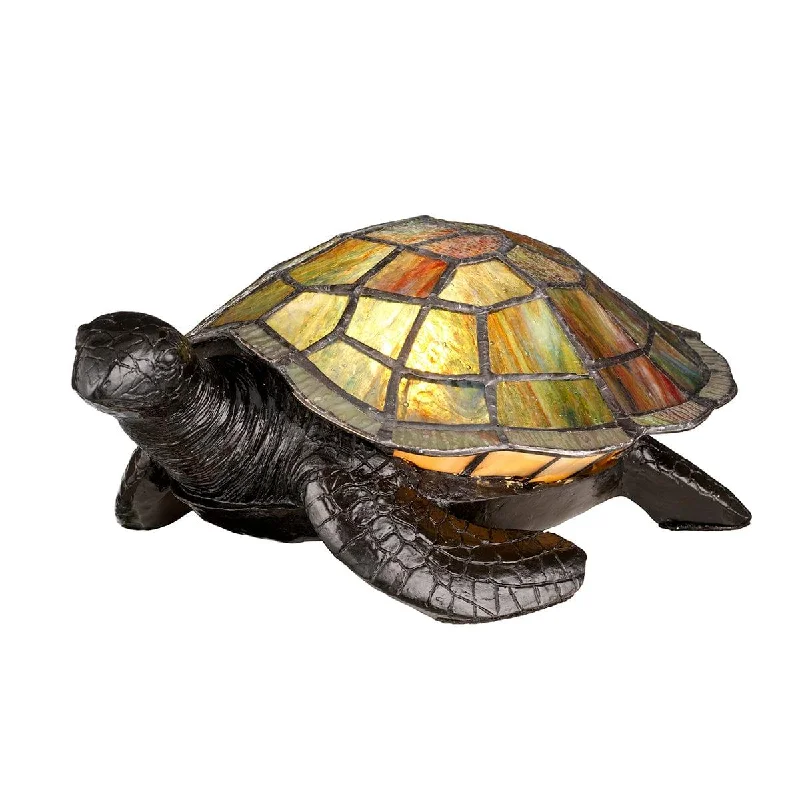 Metal Floor Lamp with a Matte Black Finish for a Sleek LookMetal Floor Lamp with a Matte Black Finish for a Sleek LookQuoizel Tiffany Gift Animal Lamp Sawback Turtle Tiffany Lamp