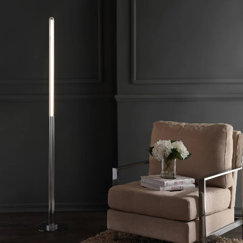Adjustable Height Floor Lamp for Versatile Lighting NeedsAdjustable Height Floor Lamp for Versatile Lighting NeedsRoxanna 68" Integrated LED Metal Floor Lamp, Chrome by JONATHAN Y