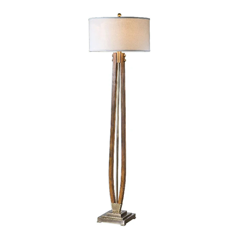 USB Charging Port Floor Lamp for Convenient Device ChargingUSB Charging Port Floor Lamp for Convenient Device ChargingUttermost 28105 Boydton Burnished Wood Floor Lamp