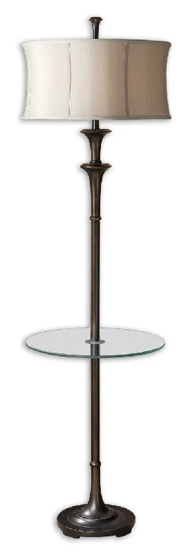 Metal Floor Lamp with a Matte Black Finish for a Sleek LookMetal Floor Lamp with a Matte Black Finish for a Sleek LookUttermost 28235-1 Brazoria End Table Floor Lamp