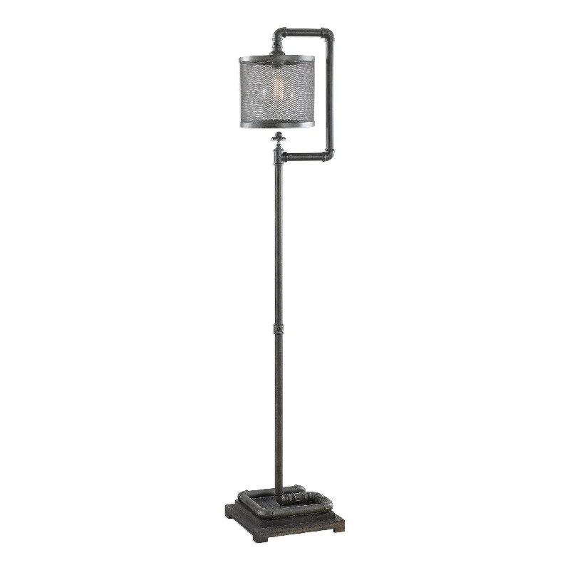 USB Charging Port Floor Lamp for Convenient Device ChargingUSB Charging Port Floor Lamp for Convenient Device ChargingUttermost 28170 Bristow Industrial Floor Lamp